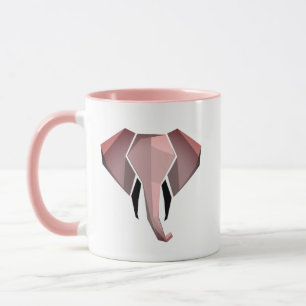 Geometrics Elefant Huvud Mugg