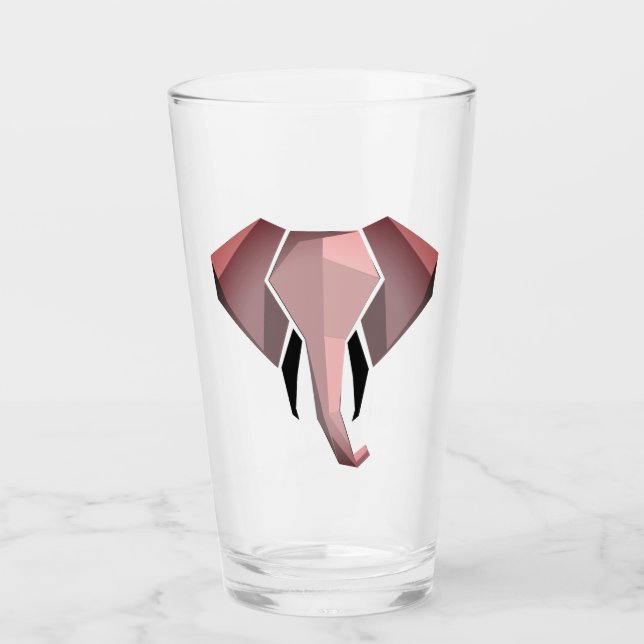Geometrics Elephant Head Glaskopp (Framsida)