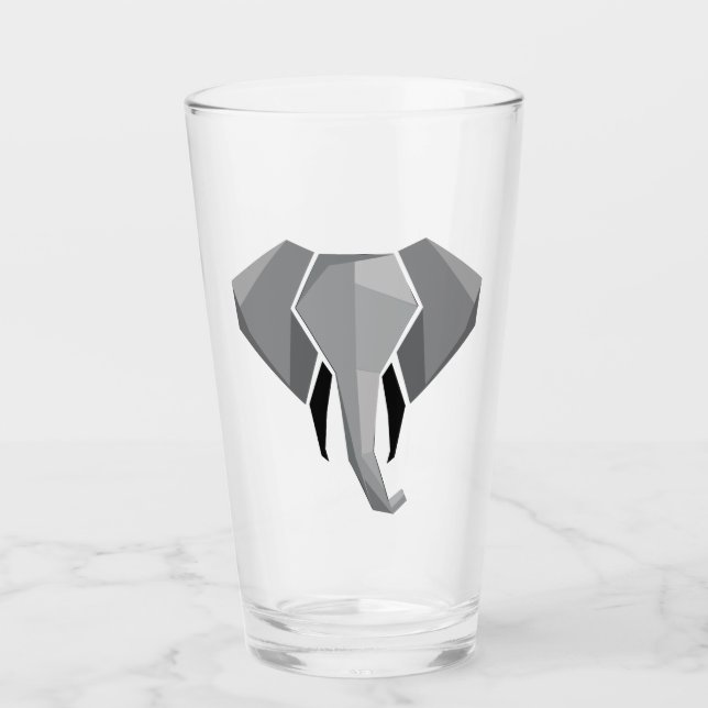 Geometrics Elephant Head Glaskopp (Framsida)