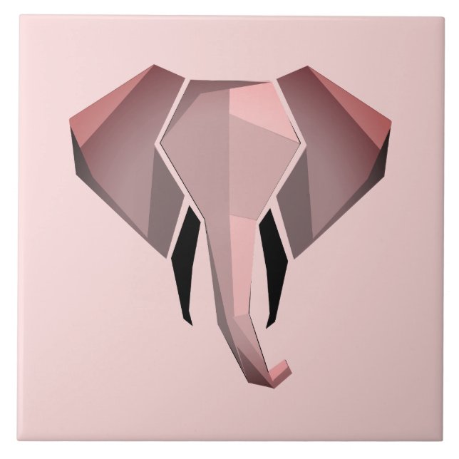 Geometrics Elephant Head Kakelplatta (Framsidan)