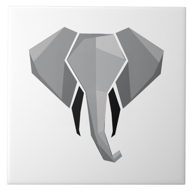 Geometrics Elephant Head Kakelplatta (Framsidan)