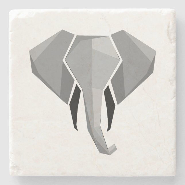 Geometrics Elephant Head Stenunderlägg (Framsidan)