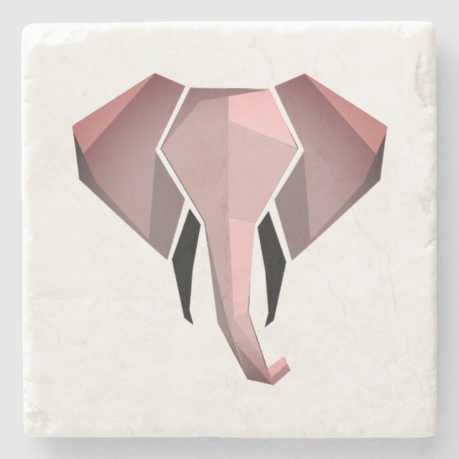 Geometrics Elephant Head Stenunderlägg (Framsidan)