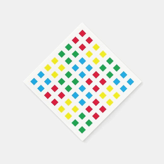 Geometrics färglösa mönster pappersservett (Hörn)