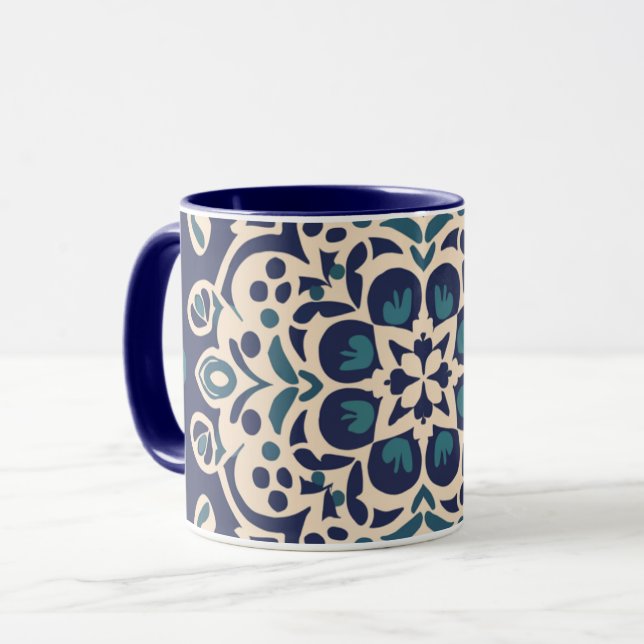 géométrie et calligraphie arab Mug Mugg (Framsida vänster)