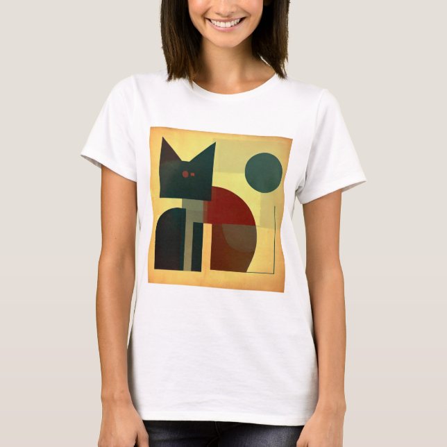 Geometrie Katze T Shirt (Framsida)