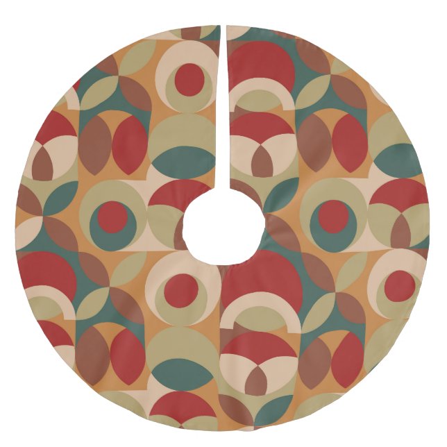 Geometrierminimalt skandinaviskt Stil-diagram Julgransmatta Borstad Polyester (Framsidan)