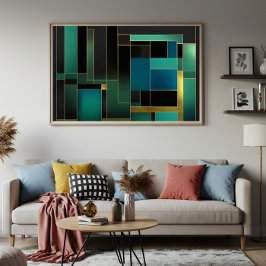 Geometrieskogar Poster