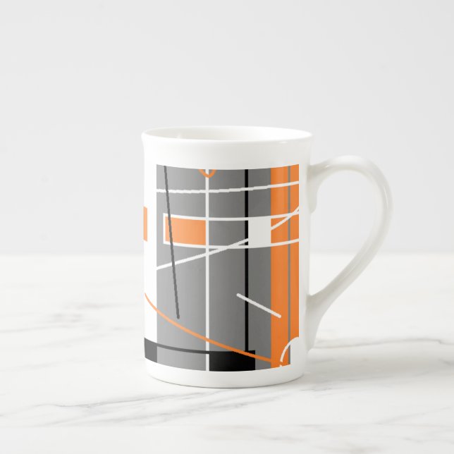 Geometriinspiration Funky mugg Benporslin Mugg (Höger)