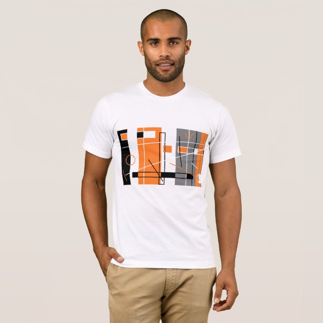 GeometriinspirationT-Shirt T Shirt (Hel framsida)