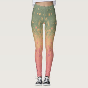 Geometrik - vattenmelon leggings