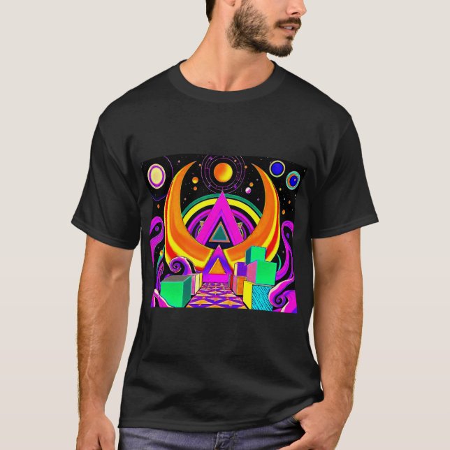 Geometrika Psychedelika 3 T Shirt (Framsida)