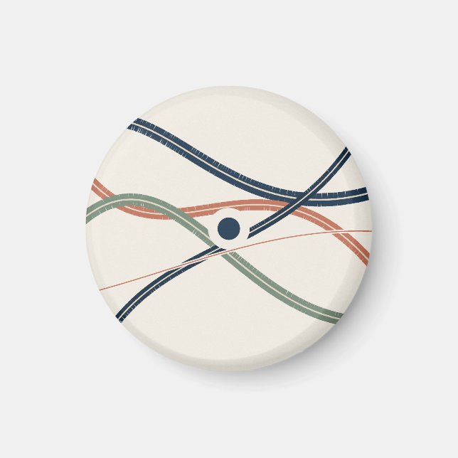 Geometrischer Orientierungsstern im feinen Raster Magnet (Framsidan)