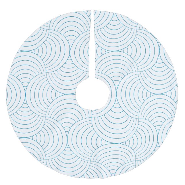 geometrisk #2 julgransmatta borstad polyester (Framsidan)