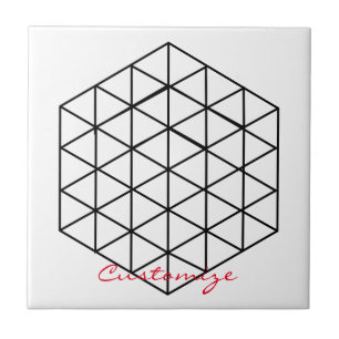 Geometrisk 3-D-kubthunder_Cove Kakelplatta