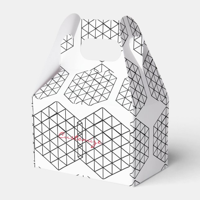 Geometrisk 3-D-kubthunder_Cove Presentaskar (Framsidan Sidan)