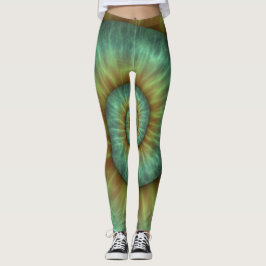 Geometrisk 3D Aqua Blue Cubes Leggings
