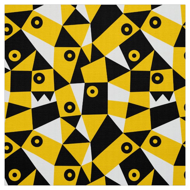 Geometrisk Abstrakt 030919 - Amber Tyg (Provkarta)