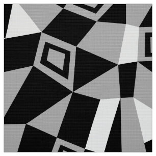 Geometrisk Abstrakt 050919 - Grå Tyg
