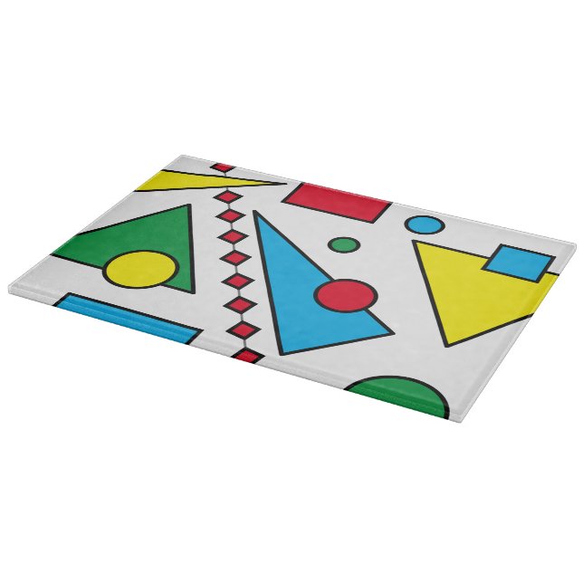 [Geometrisk Abstrakt #1] Glas av primärt Färg i fe (Hörn)