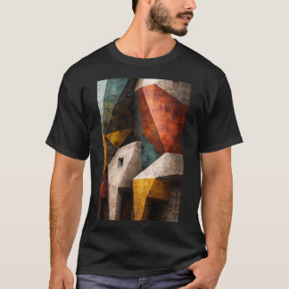 Geometrisk Abstrakt Arkitektur Väggkonst T Shirt