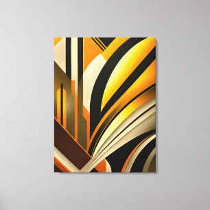 Geometrisk Abstrakt Art Canvastryck