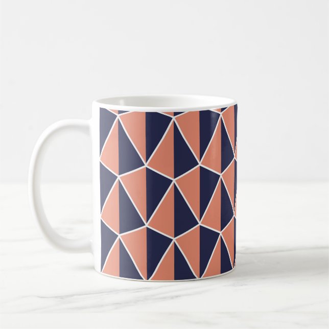 Geometrisk abstrakt: Art Deco-sömlös Kaffemugg (Vänster)