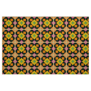 Geometrisk Abstrakt Art med Vibrant Färg Tyg