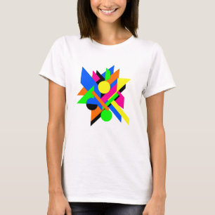 Geometrisk Abstrakt Art Modern djärv design T Shirt