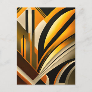 Geometrisk Abstrakt Art Vykort