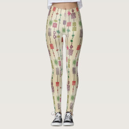 geometrisk abstrakt bauhaus leggings