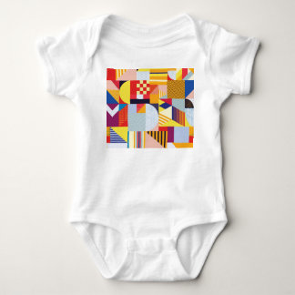 Geometrisk Abstrakt Dekorativ Vintage Mönster T Shirt