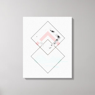 Geometrisk abstrakt design canvastryck