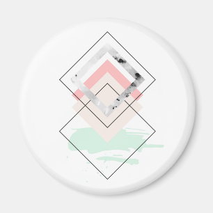 Geometrisk abstrakt design magnet