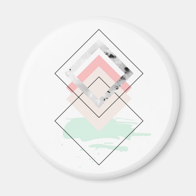 Geometrisk abstrakt design magnet (Framsidan)