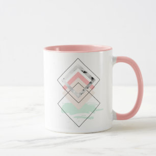 Geometrisk abstrakt design mugg