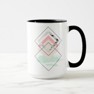 Geometrisk abstrakt design mugg