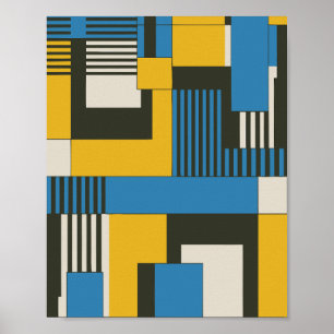 Geometrisk abstrakt design poster