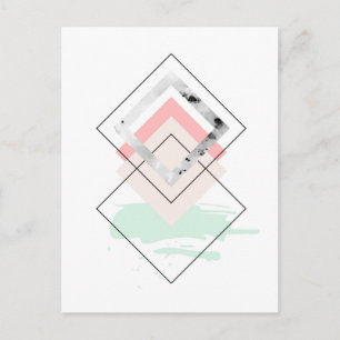 Geometrisk abstrakt design vykort