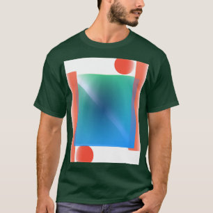 GEOMETRISK ABSTRAKT DIGITAL KONST T SHIRT