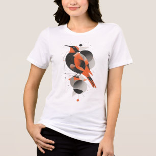 Geometrisk Abstrakt Fågel Grafisk Konst - Modern M T Shirt