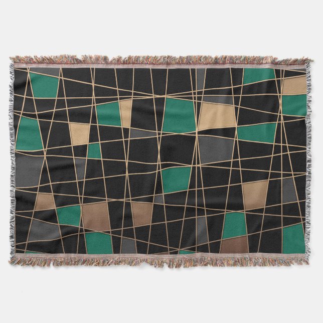Geometrisk, abstrakt filt (Framsidan)
