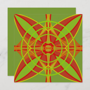 Geometrisk Abstrakt för Höst färger höst Kort