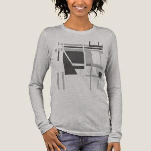 Geometrisk Abstrakt för kol, medelstor Grått, MCM T Shirt