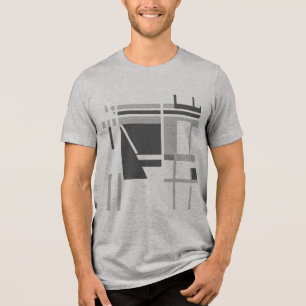 Geometrisk Abstrakt för kol, medelstor Grått, MCM T Shirt