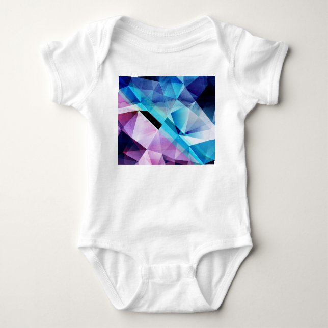 Geometrisk Abstrakt för vattenfärg - bakgrund T Shirt (Framsida)
