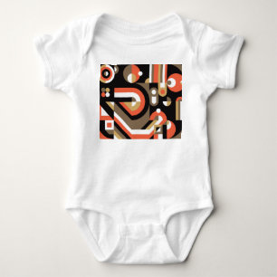 Geometrisk Abstrakt: Futuristiskans teckningsdesig T Shirt