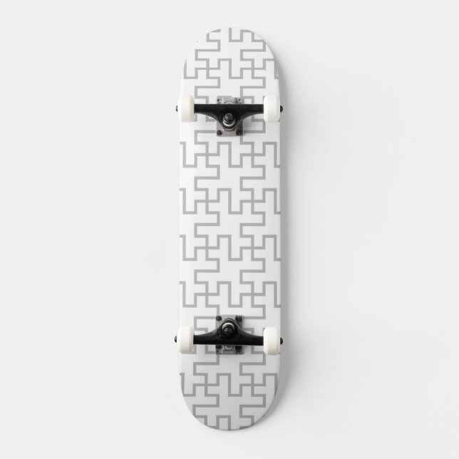 Geometrisk abstrakt golvdesign skateboard bräda 19,5 cm (Framsida)
