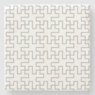 Geometrisk abstrakt golvdesign stenunderlägg