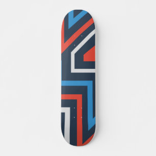 Geometrisk Abstrakt Graffiti Mönster Mini Skateboard Bräda 18,5 Cm